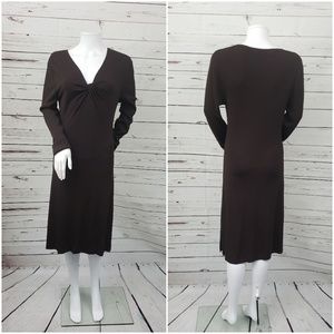 BCBG rayon sweater dress L